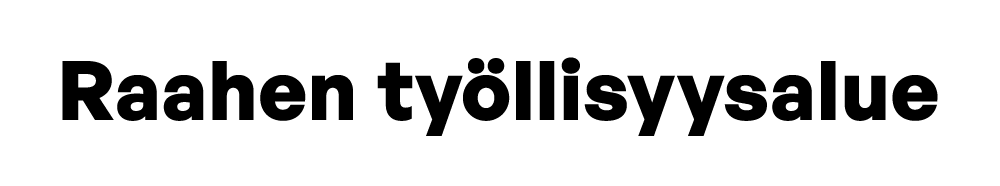 Raahen työllisyysalue, valkoinen logo